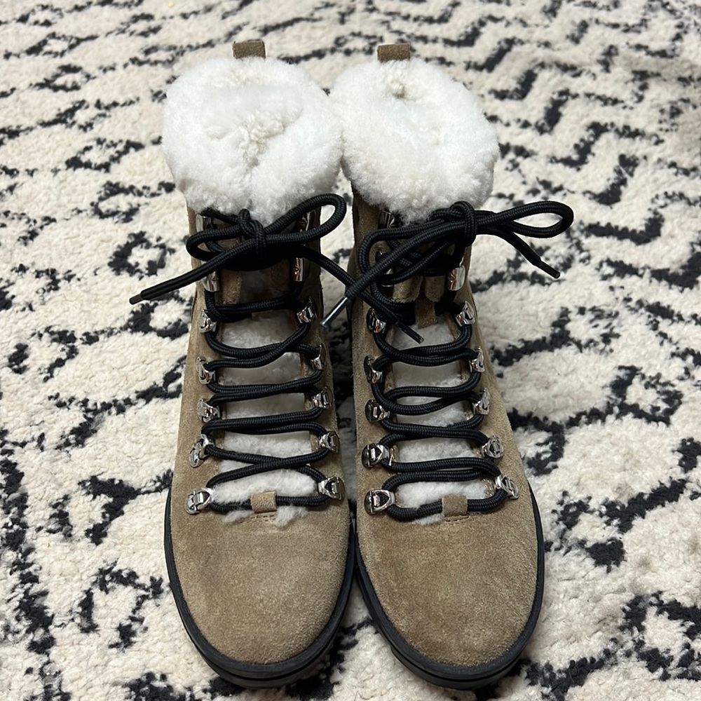 Marc Fisher lace up ankle bootie